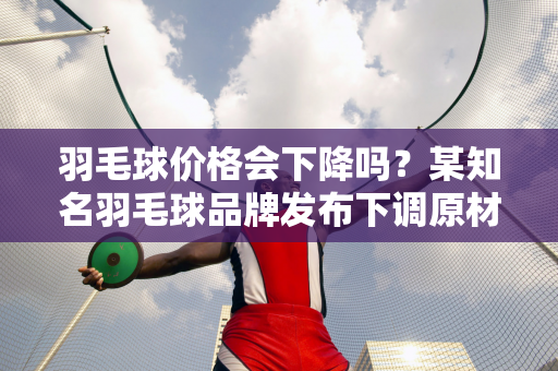 羽毛球价格会下降吗？某知名羽毛球品牌发布下调原材料采购价格的通知