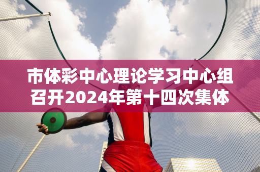 市体彩中心理论学习中心组召开2024年第十四次集体（扩大）学习会